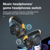 Headset Airaux AA-ER6 Bluetooth v5.2 Trådlösa hörlurar RGB Light Gaming-hörlurar 40mm Dynamisk driver Bassuppsättning med mikrofon T220916