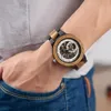 Mujeres de pulsera Bobo Bird Mens Wooden Mecánico Reloj Mechanical Hecho de sándalo rojo Hollowed Design Watches Men's Watches Drop