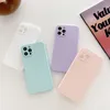 Bunte Bonbonfarben weiche TPU-Hüllen für iPhone 15 14 plus 13 12 11 Pro X XS XR Max 8 7 Plus Handyhülle schlichte Rückseite