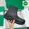 2022 Top Gummi-Pf￼tze-Kn￶chelstiefel Stiefel Stiefel hohe Erh￶hung 6,5 cm Venetas Jute Hollyhock Kiwi Schwarz Luxus Boot Mode Outdoor Frauen Frauen Designer Schuhe US 5-11