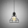 Lampy wiszące nordyckie styl retro w stylu przemysłowym kutego żelaza kreatywne żyrandol restauracyjny bar salonu spersonalizowane oświetlenie dekoracyjne
