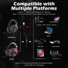 Casques EKSA E900/E900 Pro Gamer Headset avec microphone 7.1 Surround Headset Gaming LED Casque filaire pour PC/PS4/Xbox One/Téléphones T220916