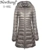 Женские пуховые парки Bang 7XL 8XL Plus, длинная куртка, зимняя ультралегкая куртка с капюшоном, женские пальто больших размеров 220916