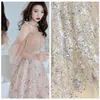 Clothing Fabric Colorful Sequins Lace Squined Mesh For Wedding Dance Dress Costume Stage Show Clothes DIY Sewing Material