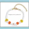 Bracelets de charme estilo bohemian Rice Breads Correios manuais Bracelets Body Jóias Sexy Girl Women Women Summer Beach Bracelet Wholesale por Dh3au