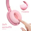 Słuchawki bezprzewodowe headhand Gamer Pink Cat Ear Bluetooth 5.0 fone de ouvid słodki PS4 PC PC z mikrofonem 3,5 mm Phone PS4 PS4 Gamer T220916