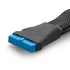 Компьютерные кабели Материнская плата USB 3.0 19PIN заголовок от 1 до 2 удлинителя Cable12 см. Внутренний адаптер кабель RetailSale