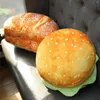 Kudde burger plysch mjuk lumbal rygg s￶t rolig dekorativ mat fylld f￶r heminredning