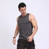 Mens T-shirts Kläder Tees T-shirts Tracksuits Men's Sports Solid Color Vest Fitness Running Breattable Sweat-Absorbent Crewneck Top Stretch Quick Dry
