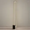 Vloerlampen Geometrische vierkante LED LAMP Moderne Dimbare Black Stand Lights Woonkamer Decoratie Tall voor slaapkamerhoek