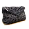 5A качественная дизайнерская цепная мессенджера сумки роскоши джинсовый холст для плеча модные сумочки