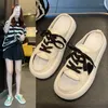 Slippers Love Canvas Shoes Women Round Toe Hollow Anti-collision Lace-up Platform Sneakers Fashion Breathable Women's