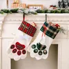 Décorations de Noël Chaussettes de Noël avec bonhomme de neige Père Noël Elk Ours Décor Noël Bonbons Cadeau Sac de friandises Cheminée Arbre de Noël De4597370