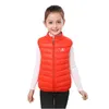 Manteau en duvet pour garçons et filles, veste sans manches, gilet d'hiver mignon, vêtements pour enfants, automne, coton chaud, 220919