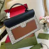 Женские сумки дизайнерская сумка Crossbody Роскошные модные сумки через плечо Высококачественная сумка с буквенным принтом Телефонный кошелек Металлический замок