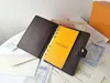 AAA Designer Book Wallet R20105 متوسطة الأجندة حلقة صغيرة تغطية للنساء أزياء محتوى بطاقة الائتمان الحافظة