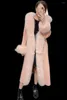 Women's Fur Female X-long Double-sided Collar Cashmere Coat 2022 Autumn And Winter Long Jacket Ladies Style With Belt