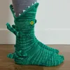 Party Favor Chameleon Knit Crocodile Socks Funky Christmas Alligator Socks's nyckfulla stickning Söta fiskstrumpor Animal Shark Socks Winter Winter