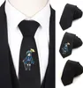 Imprezy maski anime czarny lokajak krawat chłopiec's bawełniane szyi krawat nastolatek halloween cosplay kostium kreskówkowy prezent