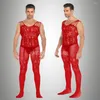 الرجال الجوارب الرجال جوارب ملابس غريبة مثير جوارب طويلة مفتوحة المنشعب الجسم اللاتكس catsuit الملابس الداخلية تيدي ارتداءها مثلي الجنس