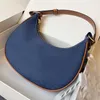 AVA BAG in triomphe canvas and calfskin removable straps ava wallet handbag crescent bags luxury designer Women's underarm shoulder hobo zipped closure purses totes