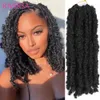 Synthetische synthetische Flechten schwarz 12 14 Zoll 1B 4 27 30 BUG Soft Original Butterfly Faux Locs Haarverlängerungen für Frauen5677814