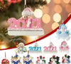 クリスマスデコレーションツリーデコレーションペンダントDIYオーナメントハンギングギフト製品パーソナライズされた家族の装飾Navidad Wly935