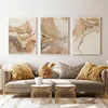 Pinturas em mármore bege poster pintura em tela nórdico moda moderna abstrata ouro luxo decoração de casa impressão de arte de parede para sala de estar imagem 220919