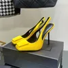 Designer de luxe mince sandales à talons hauts femmes soie cheville à lacets bleu jaune talons hauts noir élégant Sexy fête de la mode