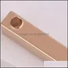 Charms 2,5x25mm 50st Copper Material Sier Gold Blank Bar Charm Simple Long Strip f￶r halsband Pendant DIY 93 E3 Drop Leverans 2021 J Dhjjy