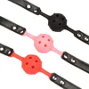 Itens de beleza BDSM Silicone Aberto da boca Ball Bondage Games adultos eróticos restrições