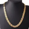 Fashion Luxury Men Fashion Gold Chain Necklace Stainless Steel Byzantine Chains Street Hip Hop Jewelry 6 8 11mm Wide3218