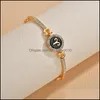 Braccialetti di fascino strass 12 braccialetti di costellazione per le donne coppia braccialetto di amicizia braccialetto gioielli femminili regalo di San Valentino Dhcz9