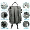 Sacchetti per pannolini Backpack di grande capacità Baby di maternità impermeabile con interfaccia USB Viaggio di mummia per passeggino 220919