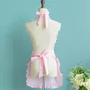 Aprons Woman Kitchen Apron Waterproof Cotton Pink For Sellers Waiters cuisine novel kitchen accessories 220919