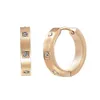 Hoop Huggie Rose Gold Tiny Zircon Hoop Hies Earrings With Cz Stones Stainless Steel Wedding Sier Medium For Women Drop Delivery 2021 Dhdac