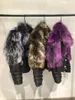 Abrigos de piel de alta moda para mujer, abrigos de motociclista para mujer, chaquetas cálidas de invierno de cuero auténtico Q16