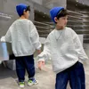 Bluzy dla dzieci dla chłopców bawełniane bawełniane bawełniane bawełniane topy chłopiec z długim rękawem dzieci