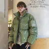 Hommes vers le bas hiver hommes couleur unie Parkas qualité marque hommes col montant Harajuku chaud épais veste mâle mode décontracté Parka manteau