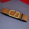 Belt111 cuir femmes largeur 7 cm lettre ceintures boucle en or haute qualité ceinture mode