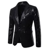 Ternos masculinos Men Blazer lantejouno artista formal host terno de noivo Tuxedos Star Coat traje masculino ProM de casamento