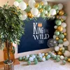 Andere Event -Party -Lieferungen 119pcs Vintage Green White Gold Latex Ballon Garland Bogen Kit für Kinder Jungle Geburtstagsfeier Babyparty Hochzeitsdekorationen 220916