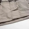 남자 재킷 남자화물 재킷 2022 스트리트웨어 패션 멀티 포켓 캠핑 캠핑 지퍼 후드 윈드 브레이커 방수 코트 가을 야외 T220914