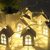 Sznurki doxa 1,5 m 10leds LED Garland Drewno House Smyt Room Decor Lampa Weddna przyjęcie Świąteczne światła wróżki nowość nocne światło