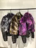 Abrigos de piel de alta moda para mujer, abrigos de motociclista para mujer, chaquetas cálidas de invierno de cuero auténtico Q16