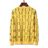 Men's sweater black and white yellow coffee knit wool warm classic letters cartoon brand fashion casual long sleeve luxury wrinkles