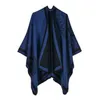 Foulards Marque de luxe Ponchos manteau Cachemire Foulards Femmes Hiver Chaud Châles et Wraps Pashmina Épais Capes couverture Femme Écharpe T220919