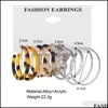 Серьги для жемчужины для люстры свиной люстры, установленные для женщин Geometirc Gold Metal Circle Brincos Trend Jewelry Gif