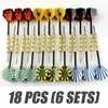 Rzutki 18pcs 14 g Zestaw końcówki stalowej 6 Typ 152 mm z mosiężnymi wałkami Party Entertainment Hobby Toy 220919