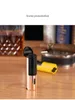 Jet Gas Lighter Torch Windproof Metal Visible Gas Window Turbo Butane 3 Flame Multifunction With Cigar Cutter Lighters Smoking